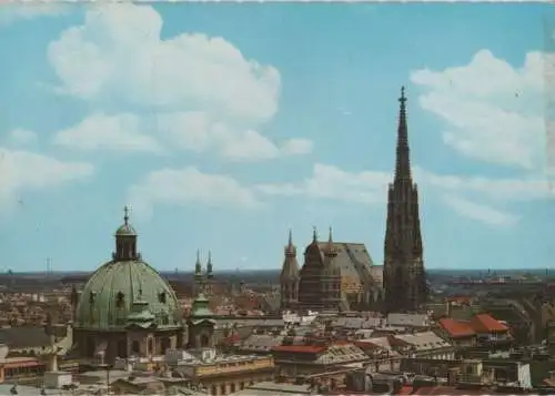 Österreich - Österreich - Wien - Panorama mit Stephansdom - 1972