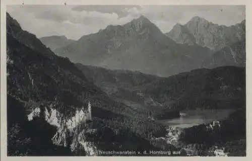 Schwangau Neuschwanstein - von der Hornburg - ca. 1955