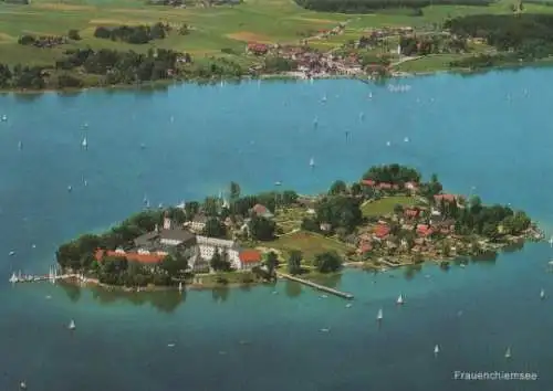 Fraueninsel im Chiemsee - Luftbild - ca. 1975