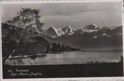 Schweiz - Schweiz - Thunersee - Eiger, Mönch und Jungfrau - 1956