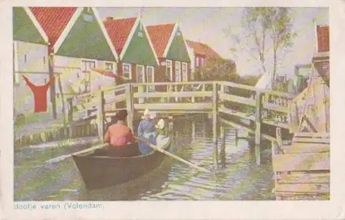 Niederlande - Niederlande - Volendam - Bootje varen - ca. 1955