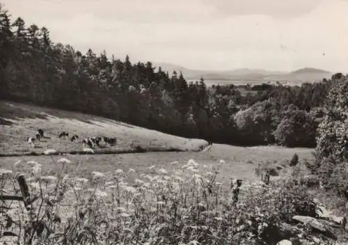 Herrnhut - Blick auf das Lausitzer Bergland - 1978