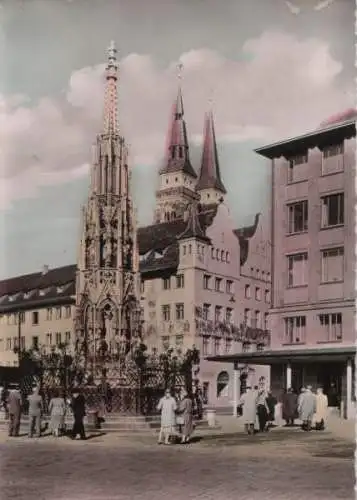 Nürnberg - Schöner Brunnen - ca. 1970