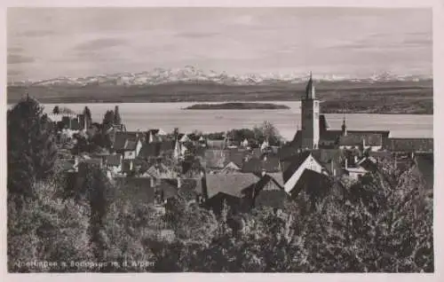 Überlingen mit den Alpen - 1941