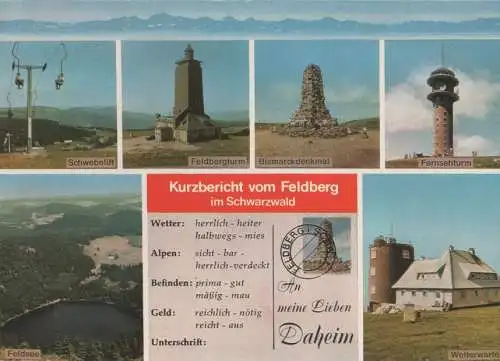 Feldberg / Schwarzwald - 6 Teilbilder - 1996