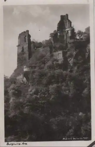 Ahr - Burgruine Are - ca. 1955