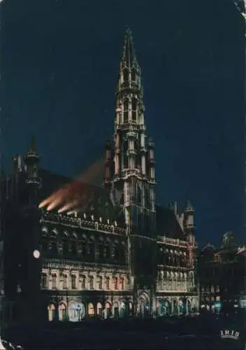 Belgien - Belgien - Brüssel - Bruxelles - Hotel de Ville, Illumination - 1967