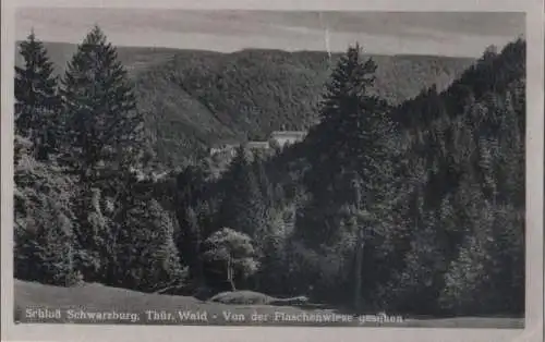 Schwarzburg - Schloß von Flaschenwiese - 1954