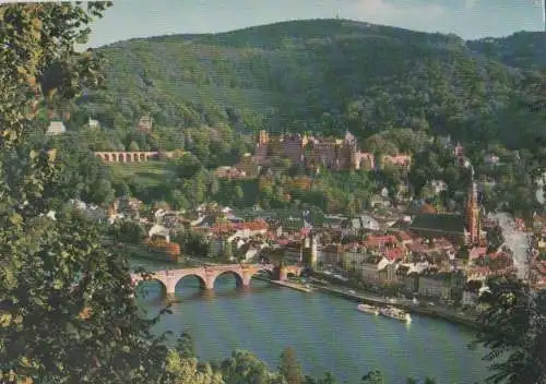 Heidelberg (Neckar) - Blick über Altstadt - ca. 1980