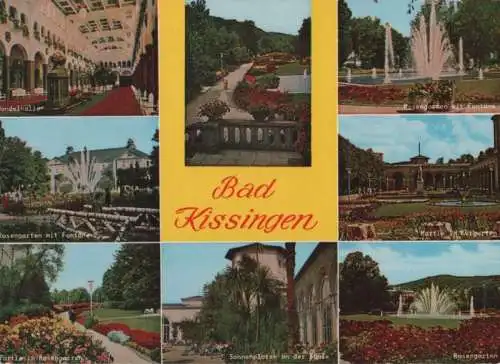 Bad Kissingen - u.a. Partie im Rosengarten - 1981