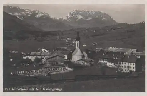 Reit im Winkl mit Kaisergebirge - ca. 1935