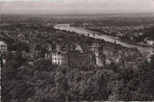 Heidelberg - Blick vom Rindenhäuschen - 1958