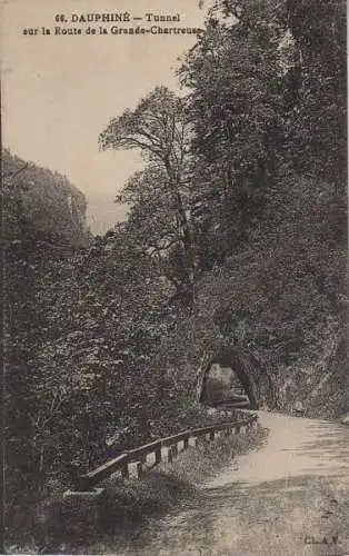 Frankreich - Dauphine, Tunnel sur la Route de la Grande-Chartreuse - 1926