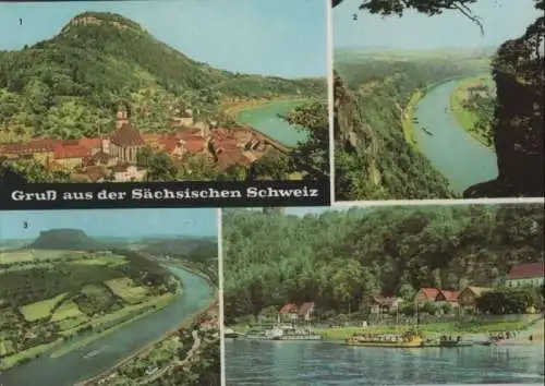 Sächsische Schweiz - u.a. Rathen, Dampferanlegestelle - ca. 1970