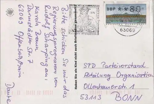 Willi Brandt auf Briefmarke