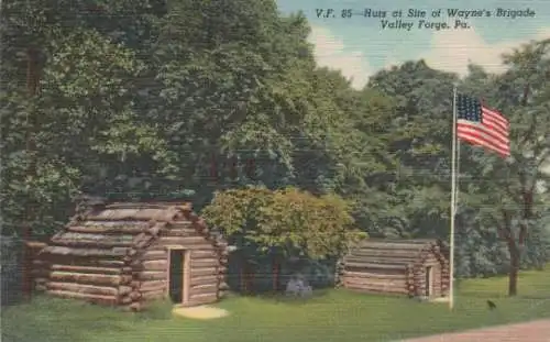 USA, Pennsylvania - Huts at Site of Waynes Brigade - 1957