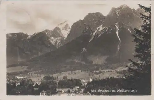 Grainau mit Wetterstein - 1929