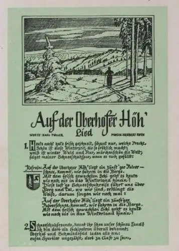 Oberhof - mit Lied: Auf der Oberhöfer Höh - 1954