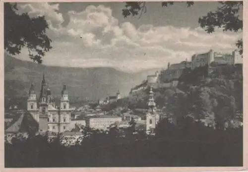 Österreich - Österreich - Salzburg vom Mönchsberg - ca. 1955