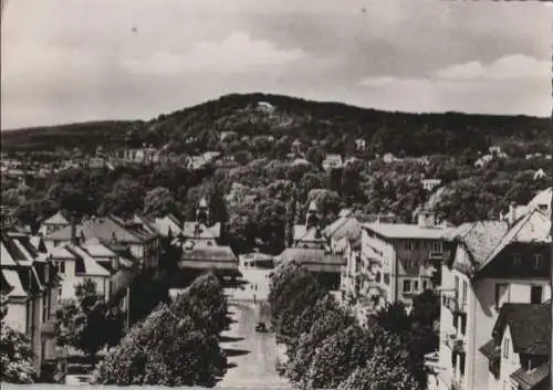 Bad Nauheim - Bahnhofsallee mit Sprudel und Johannisberg - 1965