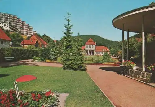 Bad Grund (Harz) - Kurpark mit Moorbadehaus - ca. 1980