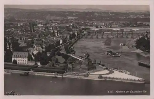 Koblenz - am Deutschen Eck - ca. 1955