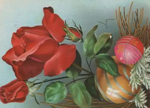 Rose und Kugeln