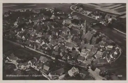 Wolframs-Eschenbach - Original-Fliegeraufnahme - ca. 1940