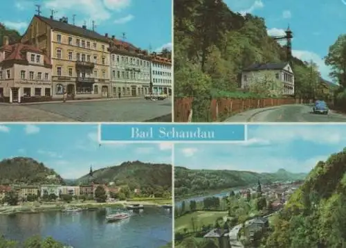 Bad Schandau - u.a. Nlick vom Personenaufzug - 1974