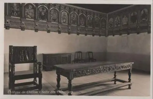 Schweiz - Schweiz - Chillon - Chateau, Salle des Chevaliers - ca. 1950