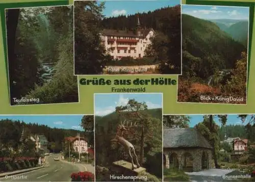 Höllental (Frankenwald) - u.a. Blick v. König David - ca. 1980