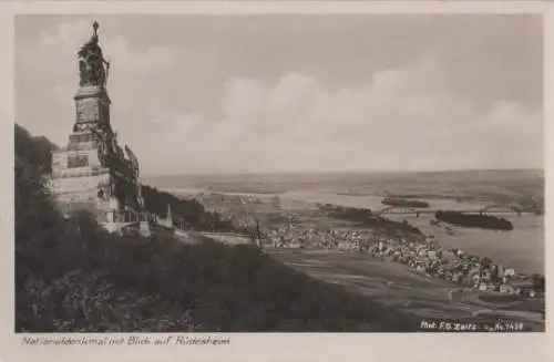 Nationaldenkmal und Rüdesheim - 1938