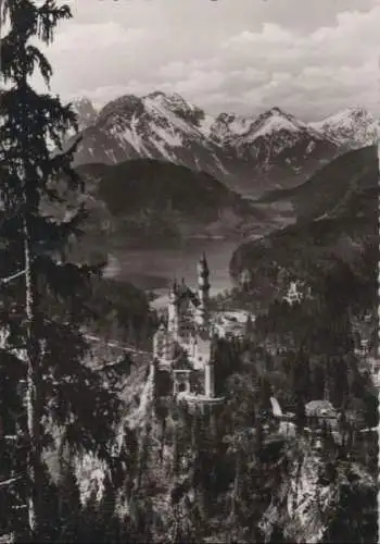 Schwangau Neuschwanstein - mit Hochgebirge - 1961