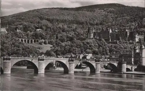 Heidelberg - Blick auf Schloß - ca. 1960