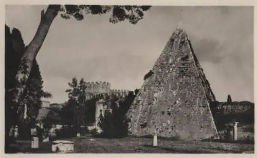 Italien - Italien - Rom - Roma - La Piramide di Caio Cestio - ca. 1955