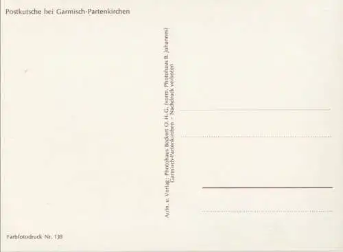 Garmisch-Partenkirchen - Postkutsche