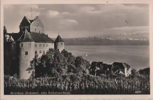 Meersburg - Altes Schloß und Säntis - 1951