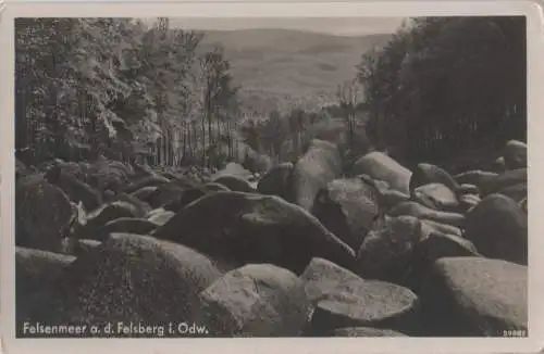 Odenwald - Felsenmeer a. d. Felsberg - ca. 1955