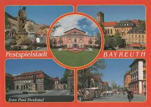 Bayreuth - u.a. Jean Paul Denkmal - ca. 2000