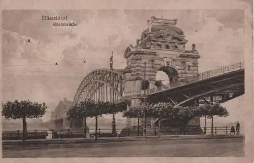 Düsseldorf - Rheinbrücke - 1920