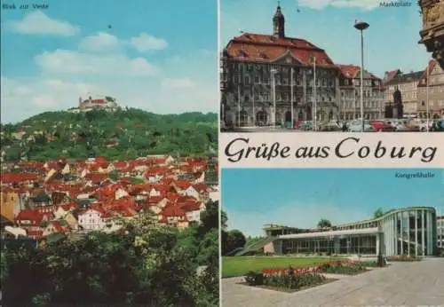 Coburg - u.a. Marktplatz - ca. 1965