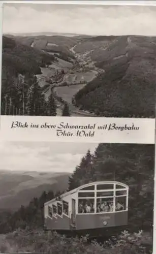 Schwarza - Blick ins Tal, Bergbahn - 1972