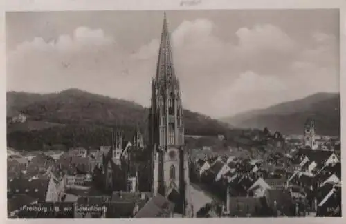 Freiburg - mit Schloßberg - 1935