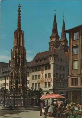 Nürnberg - Schöner Brunnen - 1962