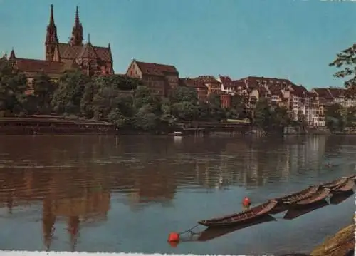 Schweiz - Schweiz - Basel - Rheinpartie mit Münster - 1962