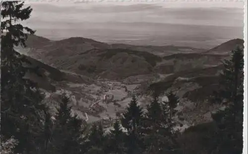 Schwarzwaldhochstraße - Blick in die Rheinebene - 1957