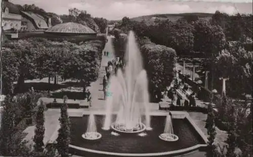 Bad Salzuflen - Hauptallee mit Leuchtfontänen - 1958