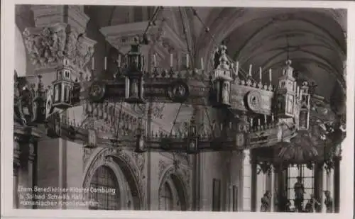 Schwäbisch Hall - Kloster Comburg, romanischer Kronleuchter - ca. 1955