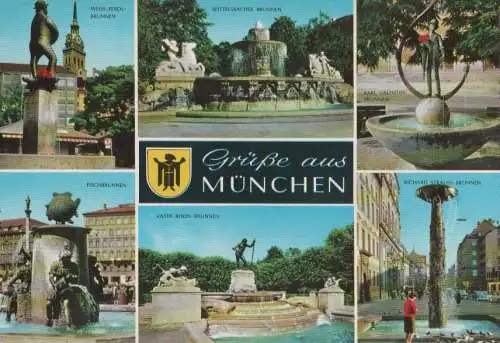 München - u.a. Vater-Rhein-Brunnen - ca. 1970