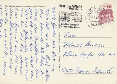 Chiemgau (Landschaft) - Weitsee an Queralpenstraße